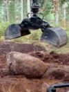 [Earth bucket for ATV log loading crane Picture # 1]