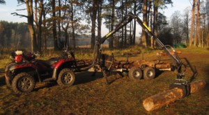 [Logging crane and trailer for ATV Picture # 1]