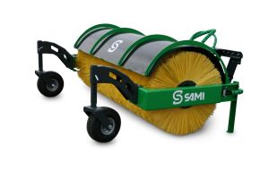[SAMI 106 inch wheel supported loader sweeper broom Picture # 1]